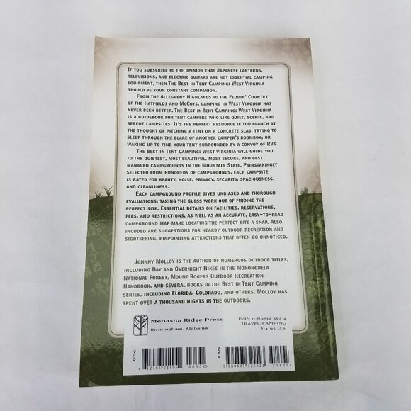 3 Outdoor Books- 50 Hikes in Northern Virginia, Best In Tent Camping VA & WV - Picture 10 of 13